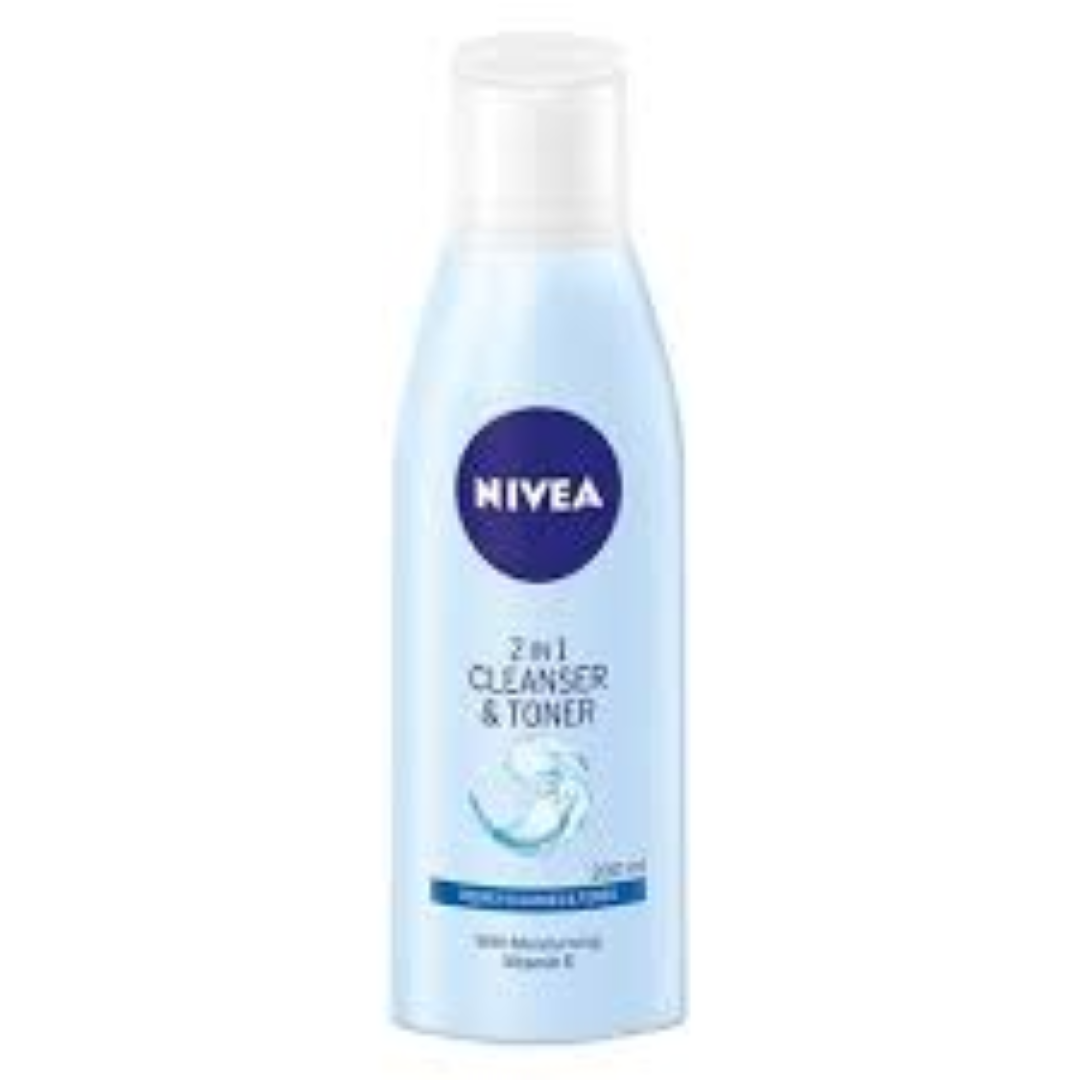 NIVEA VISAGE 2IN1 CLEANSER & TONER 200ML